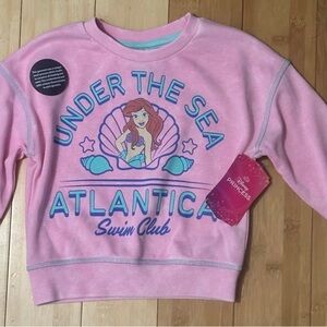 Little Mermaid Toddler Girls Ariel Graphic Sweatshirt, Size 2T